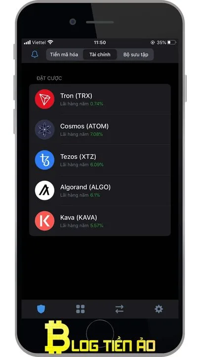 Staking trên Trust Wallet